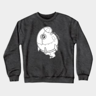 Fat Rocket (White) Crewneck Sweatshirt